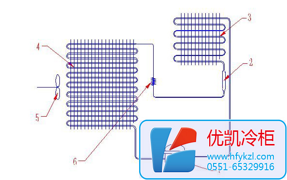 风冷冷柜结构图