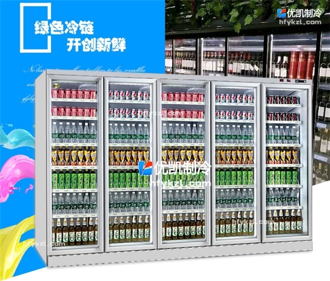 五门便利店饮料展示柜(外置压机)